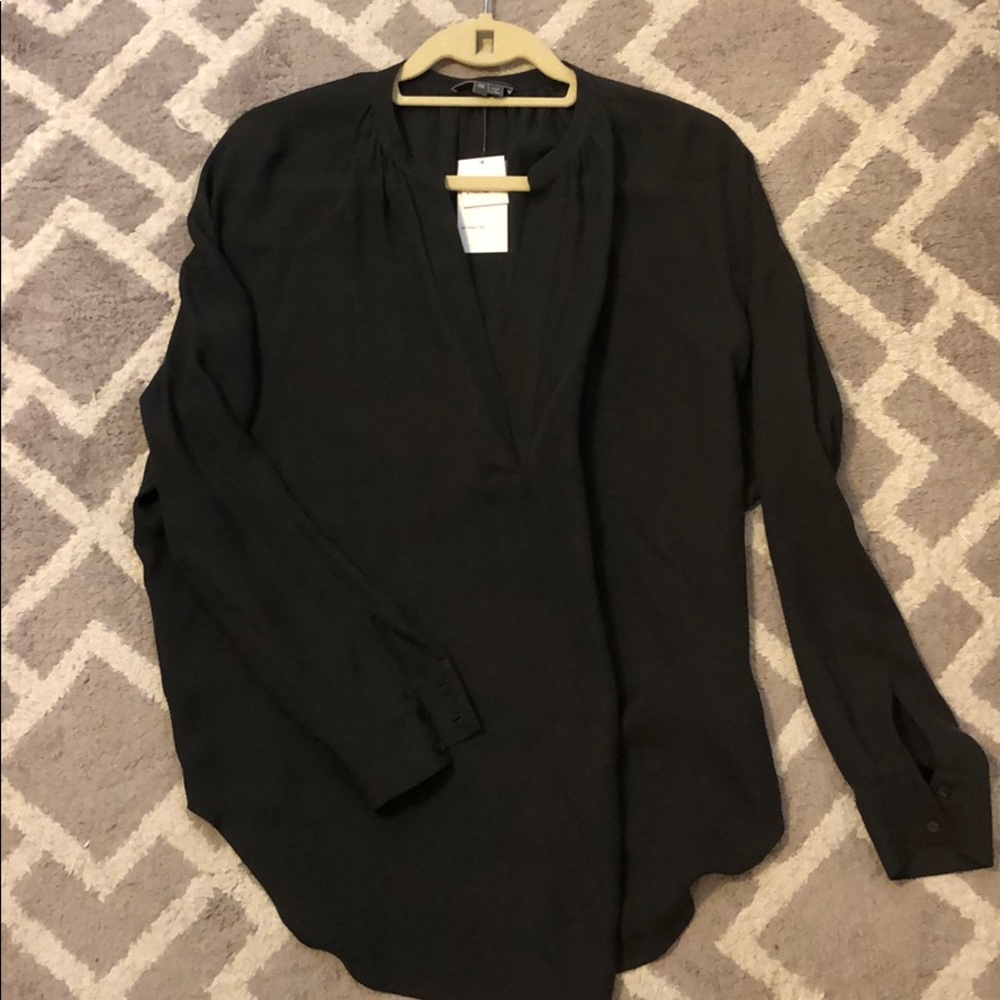 Dark grey VINCE blouse. New with tags
